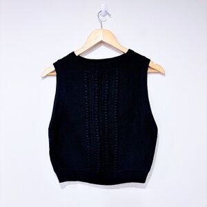 RW&CO. Black knitted tank top